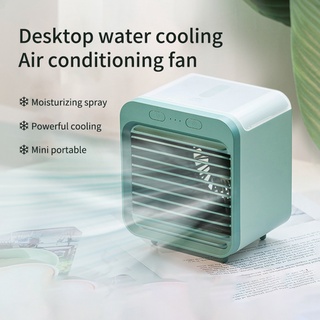 USB Desk Mini Fan Portable Air Cooler Fan Air Conditioner Light Desktop Air Cooling Fan Humidifier