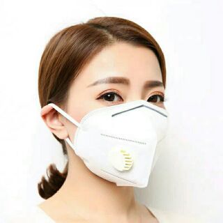 KN95 PM2.5 White Mask with Valve (sold per piece)