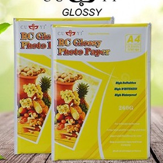 CUYI 260GSM RC GLOSSY PHOTO PAPER A4
