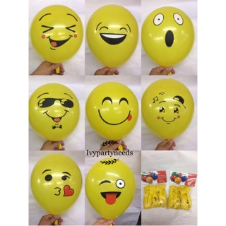 Emoji Balloon 25pcs/pack ~Assorted~12inches