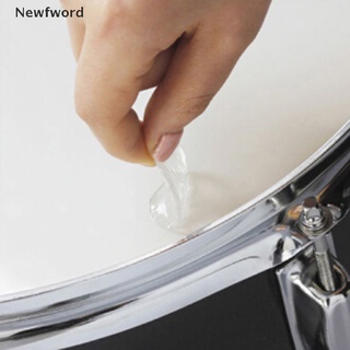 [Newfword] 12pcs Clear snare drum mute pad drum damper gel pads snare drum muffler