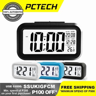 Digital Clock LED LCD Display Desk Timer Week Snooze Electronic Calendar Table Home Alarm Clock (1)