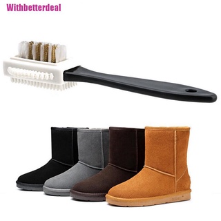 [BETTER] Chic 3-Sides Cleaning Brush For Suede Nubuck Shoes Boot Cleaner