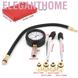 [ELE] 8x Car Bicycle Petrol Engine Compression Cylinder Pressure Tester Gauge Kit G326