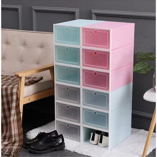 Candy Color Shoe Box Foldable Drawer Case Storage Organizer COD (7)