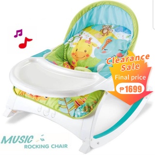 Baby 3-In-1 Multifunctional Rocking Chair Baby Music Vibration Comfort Recliner (1)
