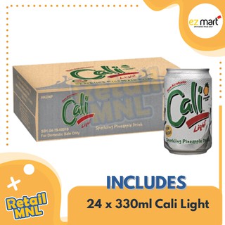 Retailmnl Cali Light Pineapple (Non Alcoholic) 330 mL Can Case of 24