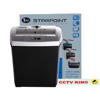 STARPOINT S-170 Heavy Duty Shredding Machine, Strip Cut Paper Shredder, CD & Card Shredder WUoR