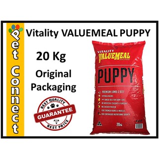 Vitality VALUEMEAL Puppy 20Kg ORIGINAL PACKAGING Hypoallergenic Lamb & Beef Dog Food Value Meal