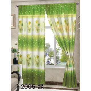 Semi Blockout Curtain for Window or Door Home Decoration Home Living (1)
