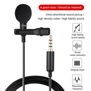 Mini Lavalier Lapel Microphone Omnidirectional Mic With Clip On System Perfect