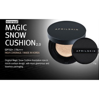 Authentic Korean April Skin Magic Snow Cushion 2.0 15g