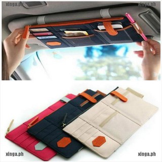 XINGA Interior Accessories Auto Sunshade Cover Car Sun Visor CD Holder Phone Hanging Bag PH