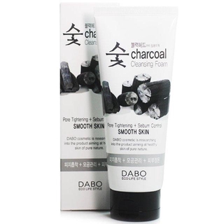 DABO Charcoal Cleansing Foam 150ml pores clean hyaluronic acid Deep Clean Moisture