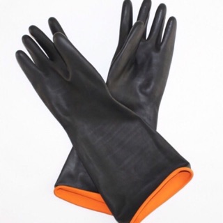 BLACK THICK Household Gloves / Laundry Gloves Rubber Gloves