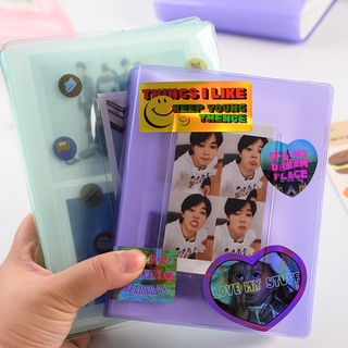 Cute Mini Holds 64 Photos Instax Album Jelly Color Photo Album for Mini Fuji Instax & Name Card 7s 8 25 50s Mini Photo Album