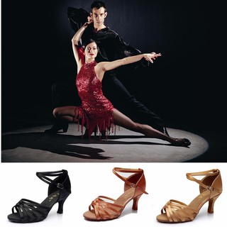 Promotion丶Women's Ballroom Latin Tango Dance Shoes heeled_Shoesbox