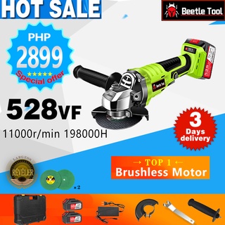 528VF- Brushless Cordless Impact Angle Grinder -100/125mm Variable Speed Grinder Cutting Machine☆☆☆☆
