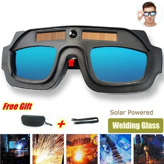 ［COD］Solar Powered Safety Goggles Auto Darkening Welding Eyewear Eyes Protection Welder Glasses Mask H