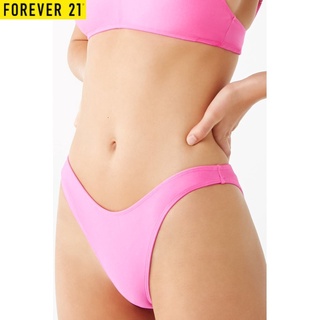 Forever 21 Women's High-Leg Bikini Bottoms (Neon Pink)