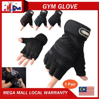 MegaMall Weight Lifting Gym Gloves Workout Wrist Wrap Sports Training Fitness Gloves