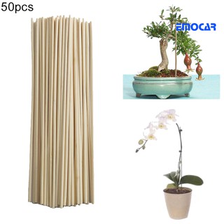 [GN6] 50Pcs Bamboo Plant Grow Support Sticks Garden Potted Flower Canes Rod Tools