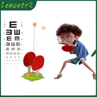 7LMR Table Tennis Trainer Elastic Shaft Portable Table Tennis Set with 2 Racket for Self-training Leisure Decompression Kid Indoor Outdoor Play