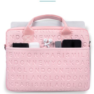 【Support COD】WIWU Fashion Laptop Messenger Bag for MacBook 15.4/13.3 inch Waterproof Shoulder Bag for Women Lightweight Laptop Bags 13.3/15.4