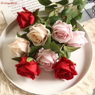 Artificial Flannel Flowers Rose Ins Style Fake Flower Home Wedding Decoration Artificial Rose Birthday Valentine's Day Gift