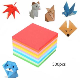 500pcs 7 * 7cm Double Colored DIY Origami Paper Craft Square Folding paper 7/7 cm New