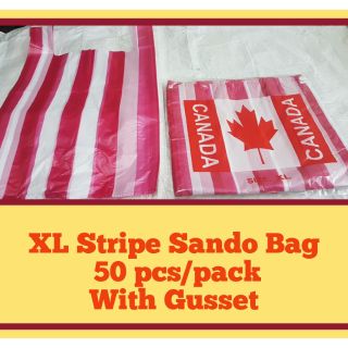 Plastic Bag XL Stripe Canada Brand