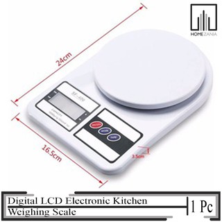 Home Zania Digital LCD Electronic Kitchen Weighing Scale