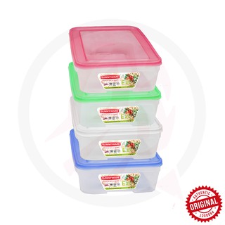 4 pcs Sunnyware 721 400 ml Set EZI Food Saver Keeper Storage Container | House Plastic Ware