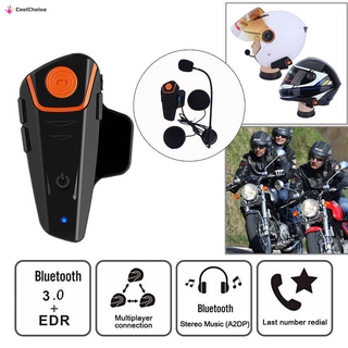 Motorcycle Helmet Intercom Motorbike Wireless Bluetooth Headset Waterproof Interphone