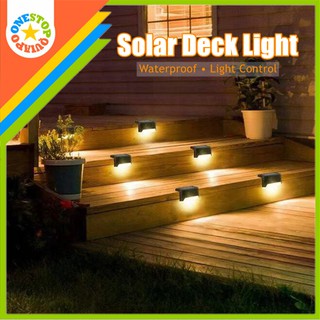 OSQ Outdoor Waterproof Solar LED Deck light Stair light Wall Light for driveway garden step Lighting