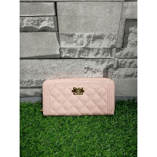 Chanel zip wallet pink Japan preloved