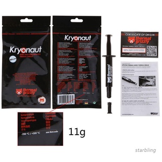 Star 11g Thermal Grizzly Kryonaut CPU Processor Heatsink Fan Thermal Compound Cooling Thermal Grease Cooler Paste
