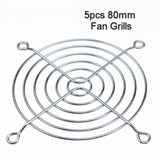 5pcs 80mm / 70mm / 60mm Protective Metal Chrome Blower Fangrill PC Fan Cooling Fan Grills Fan Guard