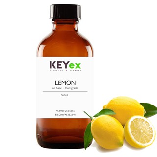 KeyEx Lemon Essential Oil Extract Food Grade 500mL Undiluted