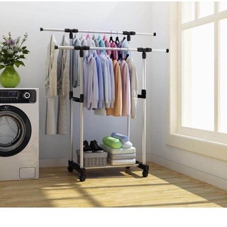 Ready Clothesline Aluminum Clothes Hanger Indoor Shelves Laundry Basket Today