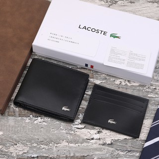 9.9 LOW PRICE 100% original Lacoste wallet Business men's Postcard wallet (2)