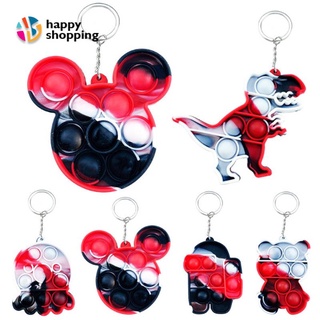 Rodent Pioneer Keychain Alphabet Bubble Music Keyring