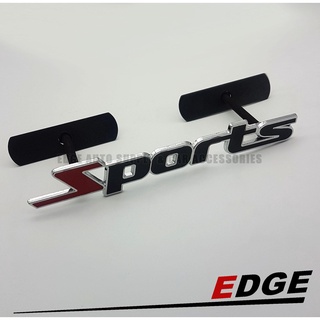 Grill Emblem - SPORTS - 2x13.9cm // adhesive ready sticker name plate word stick-on decal logo symbo