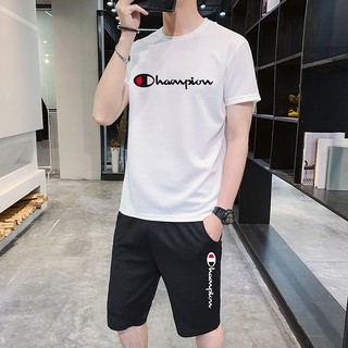 [M-2XL]Fashion Korean Casual Terno For Men Shorts & T-shirt Trend Suit