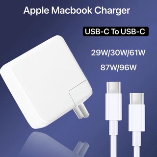 Apple MacBook Pro Air 29W 30W 61W 87W 96W Power Adapter Magsafe Magnetic USB-C To USB-C Charger