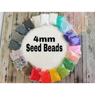 Seed Beads 4mm 60 grams