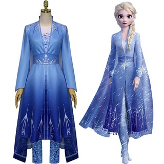 Frozen 2cos clothing adult Elsa Snow Princess skirt Aisha full dress Anna Princess cosplay