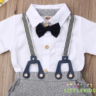 ♪✿✿♪US Newborn Infant Baby Boys Gentleman Clothes Shirt (5)