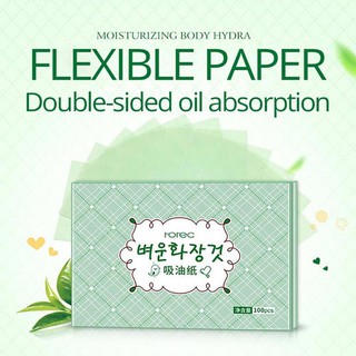 Face Oil Blotting Paper Wipes Facial Cleanser Oil Control Shrink Pore Face Cleaning Tool (100 Pcs)