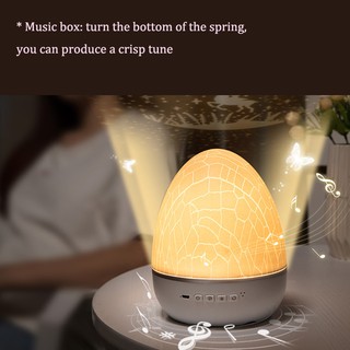 Night Light Projector for Music Box 360° Rotating Starry Sky Projector Light Gift for Movie Projection, Used In Children's Room, Living Room (2)